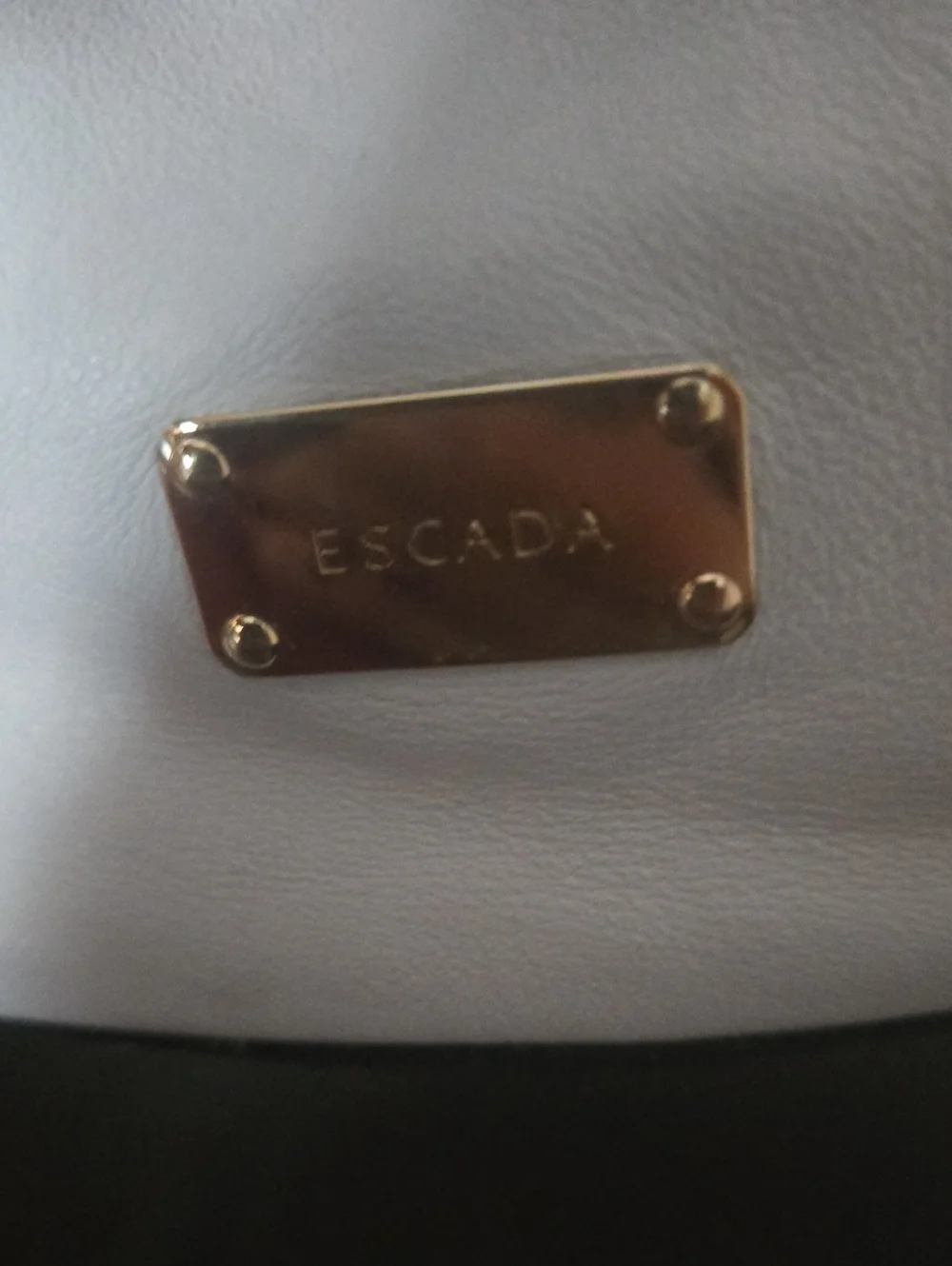 ESCADA designer Classic Black and White Structured Women’s Tote/satchel